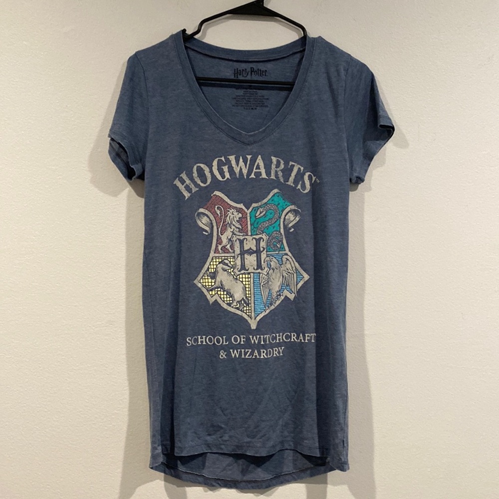Warner Bros. Hogwarts Crest Blue Tee
